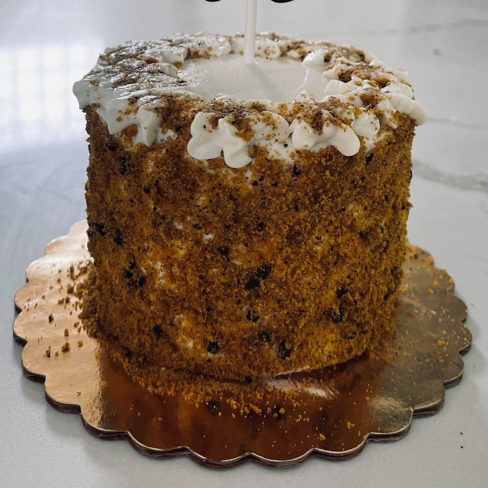 Chocolate Chip Cookie Cake with Brown Sugar Frosting - Cake by Courtney
